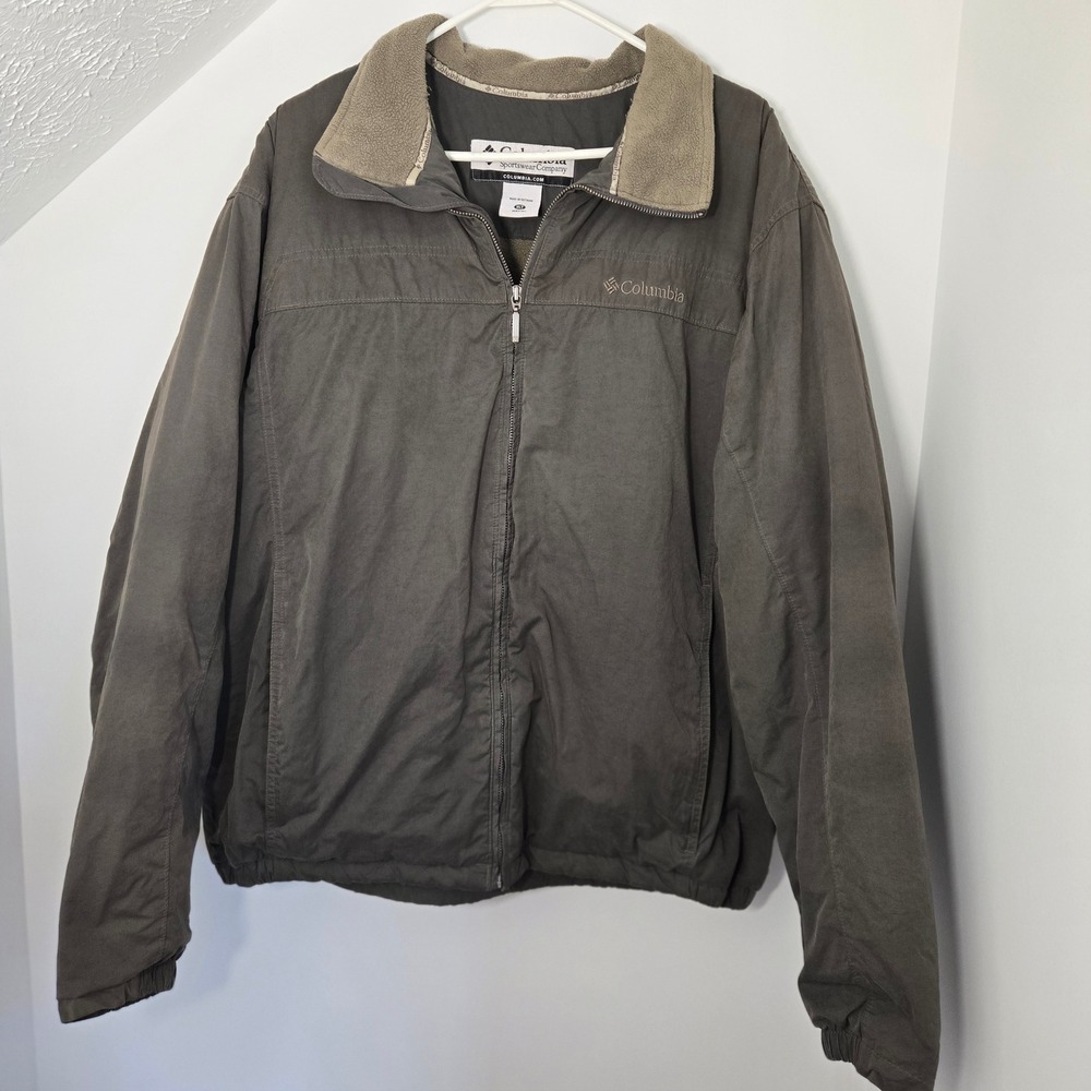 Columbia Men Fleece Lined Full Zip Jacket XT 5898 XLT Tall